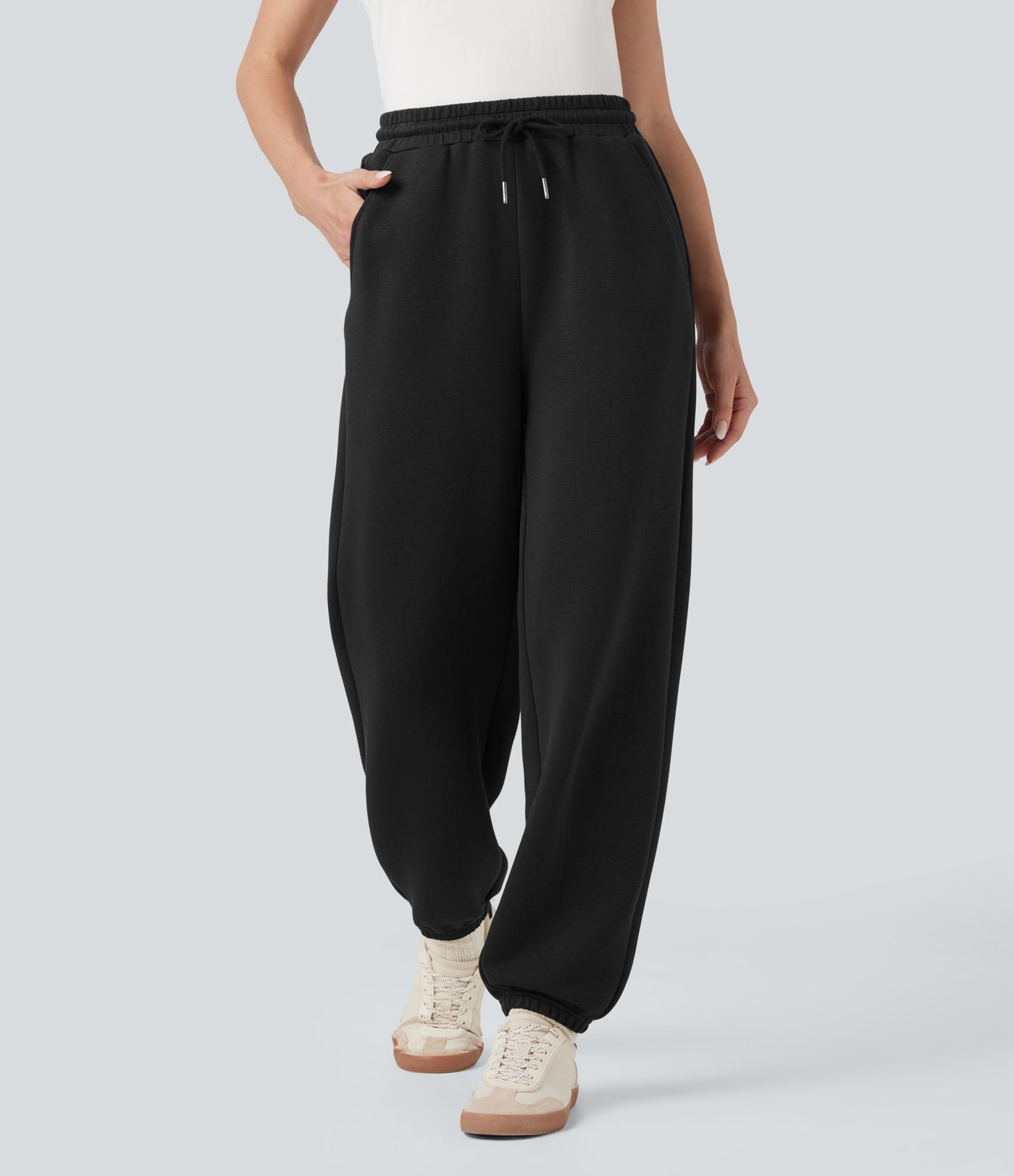 Joggers décontractés SpacerTek™ taille mi-haute avec cordon de serrage et poches