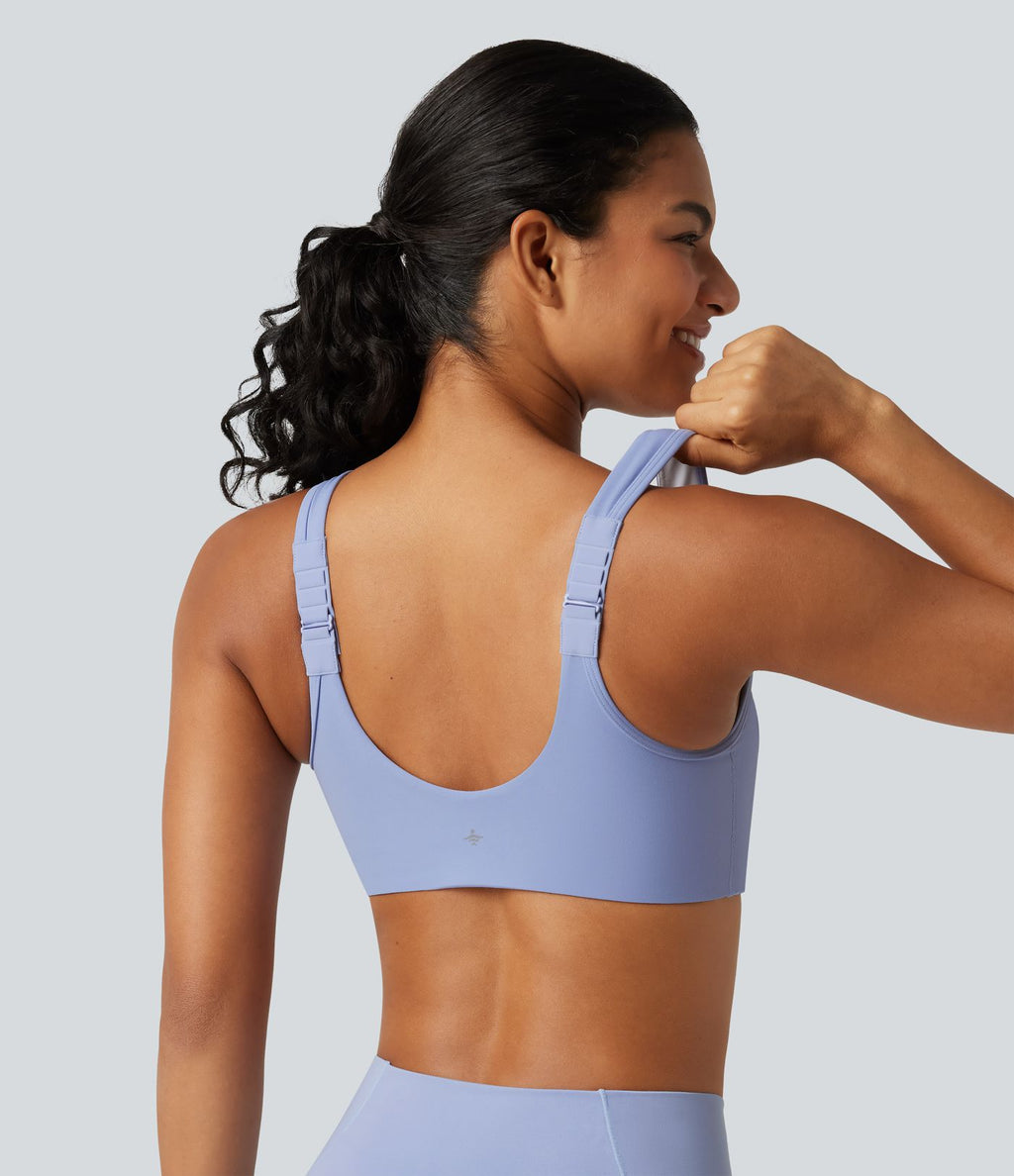 Brassière de yoga Halara UltraSculpt™ maintien moyen zippée avec coussinets amovibles