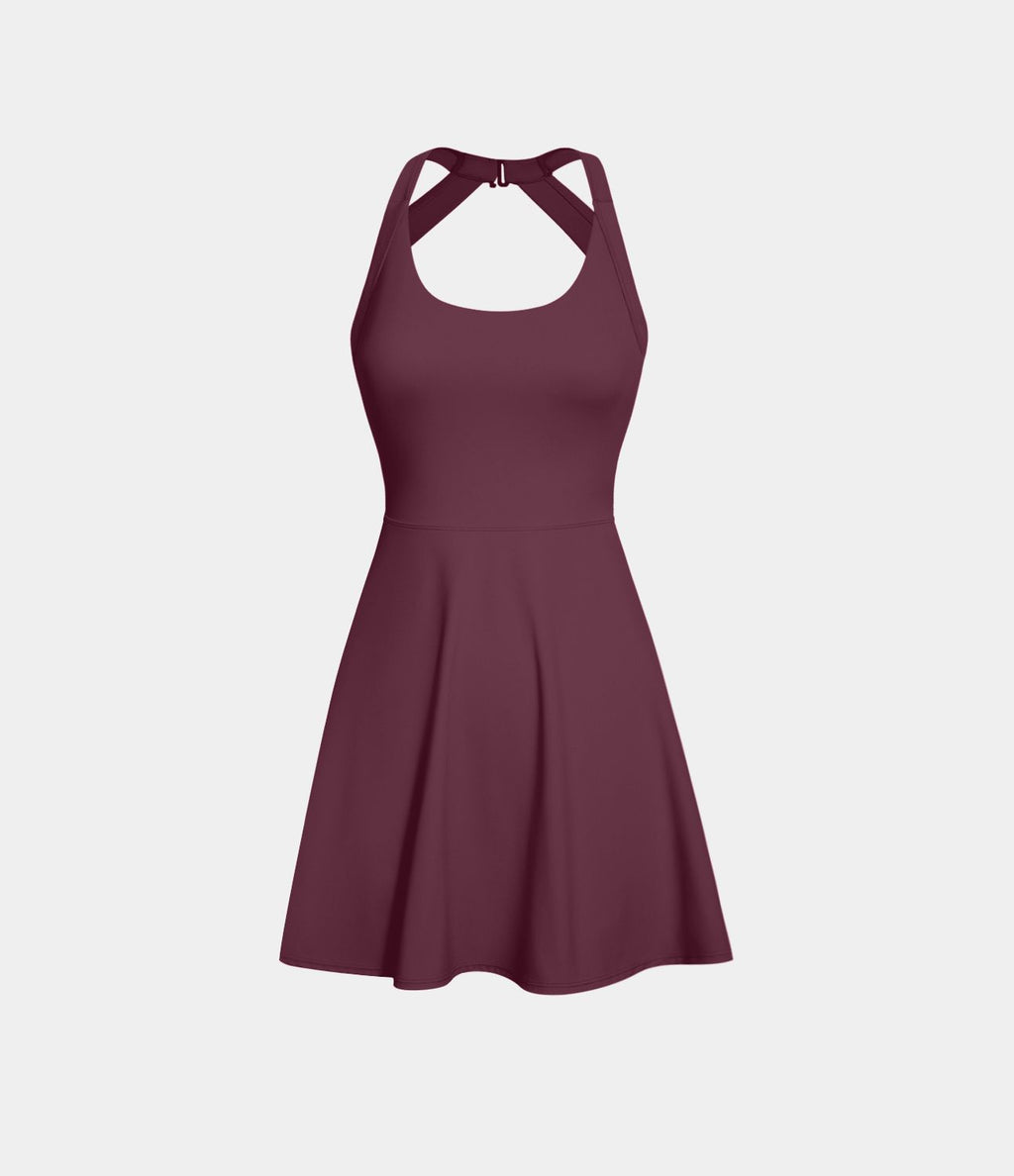 Robe de sport dos nu torsadée A-C