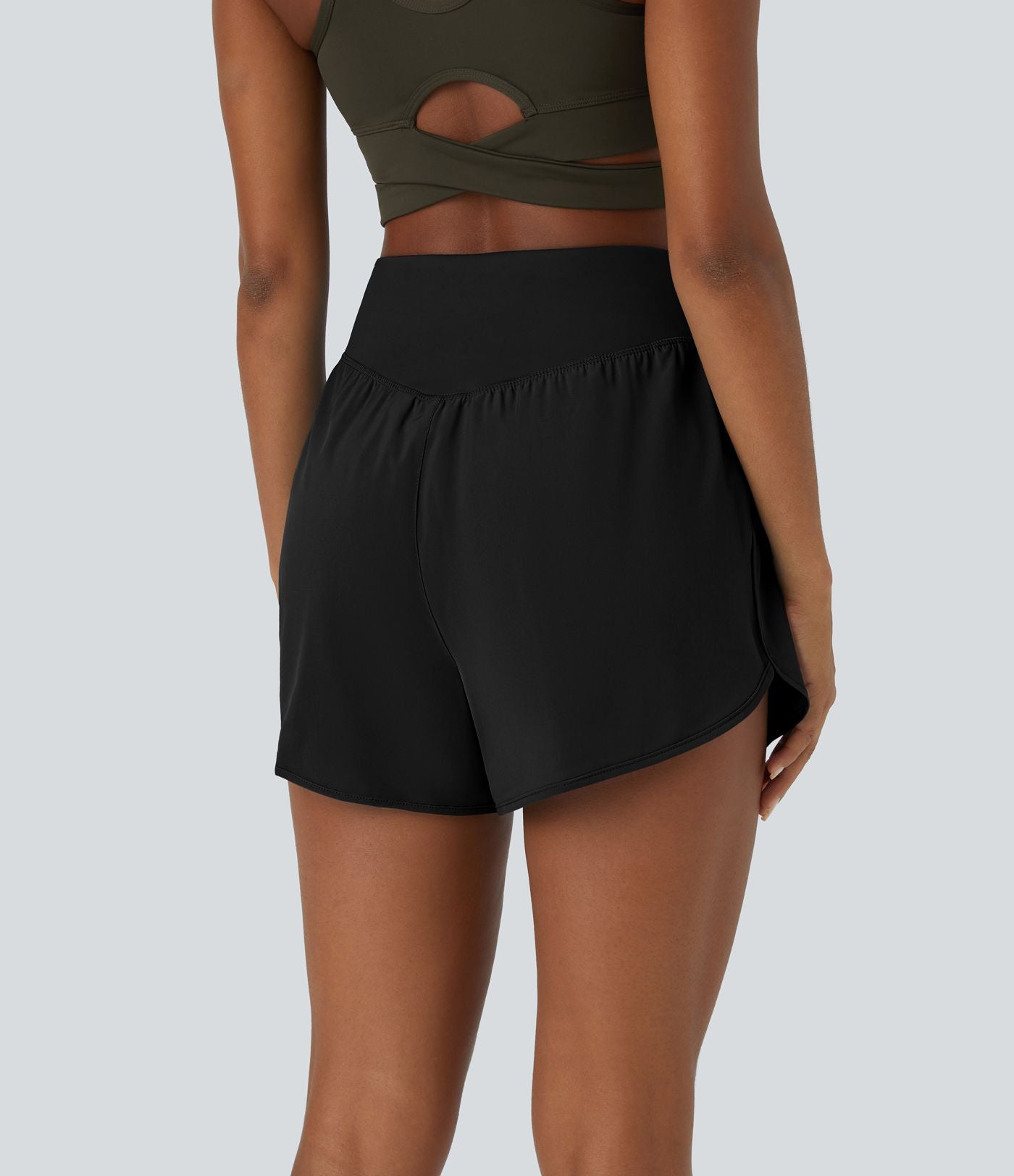 Breezeful™ Shorts 10cm Casual à Séchage Rapide Taille Haute et Poche Latérale
