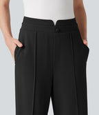 Pantalon de travail droit taille haute Halara Flex™ avec poches