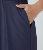 Breezeful™ Combinaison Dos Nu Poche Zippée Invisible Sur le Côté Jambe Large Séchage Rapide Grande Taille