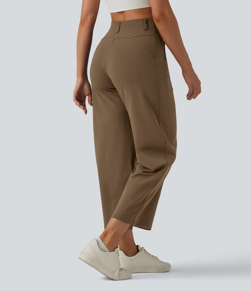 Pantalon barrel DayStretch taille haute avec poches