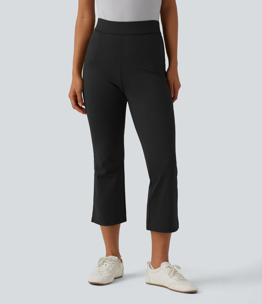 Pantalon bootcut court tailleur Halara Flex™ DayStretch mi-taille avec fente et poche