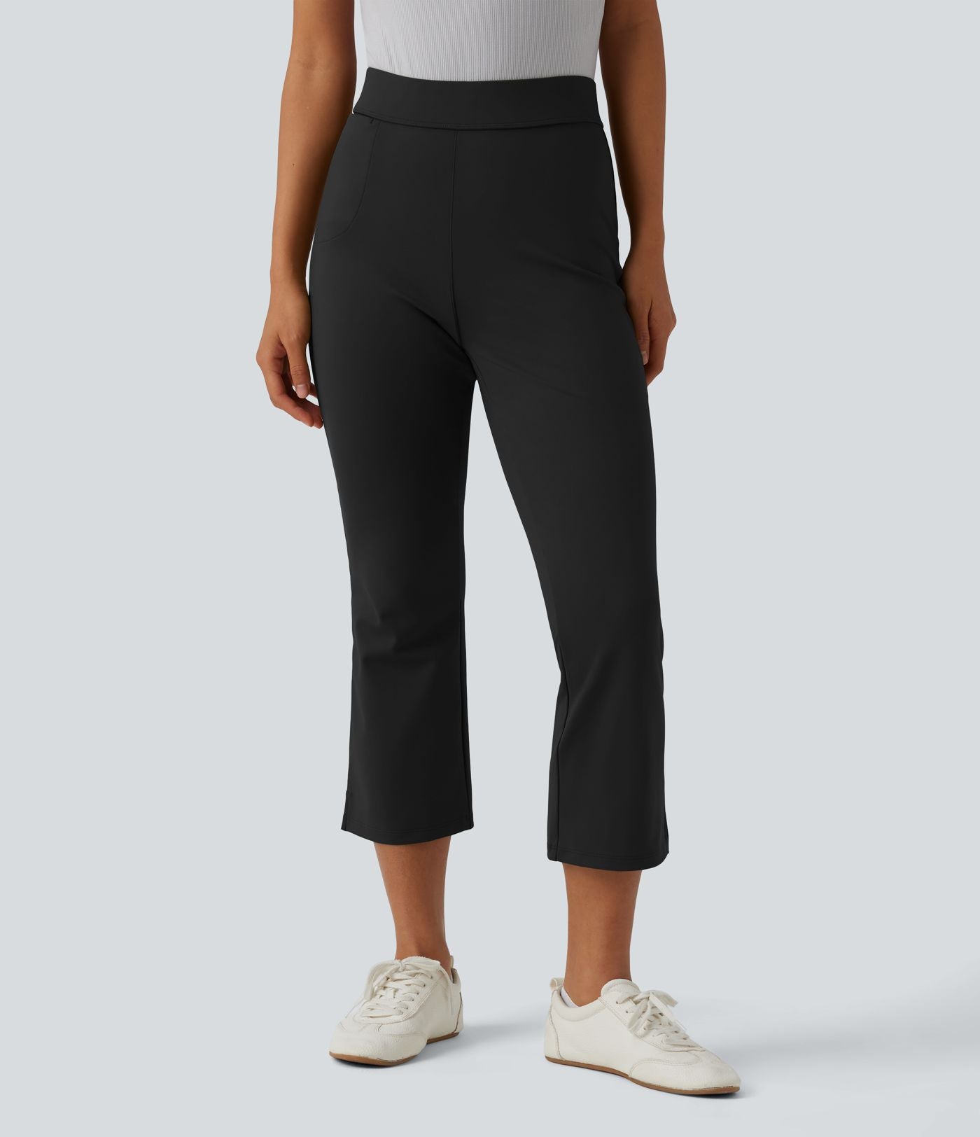 Pantalon bootcut court tailleur Halara Flex™ DayStretch mi-taille avec fente et poche