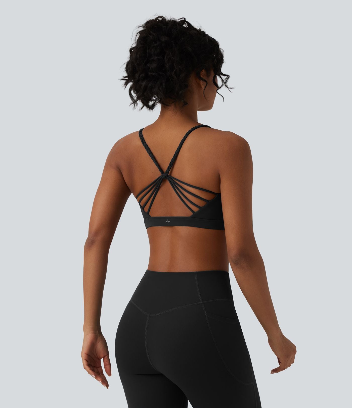 Brassière de sport yoga Halara UltraSculpt™ bretelles croisées dos nu maintien léger