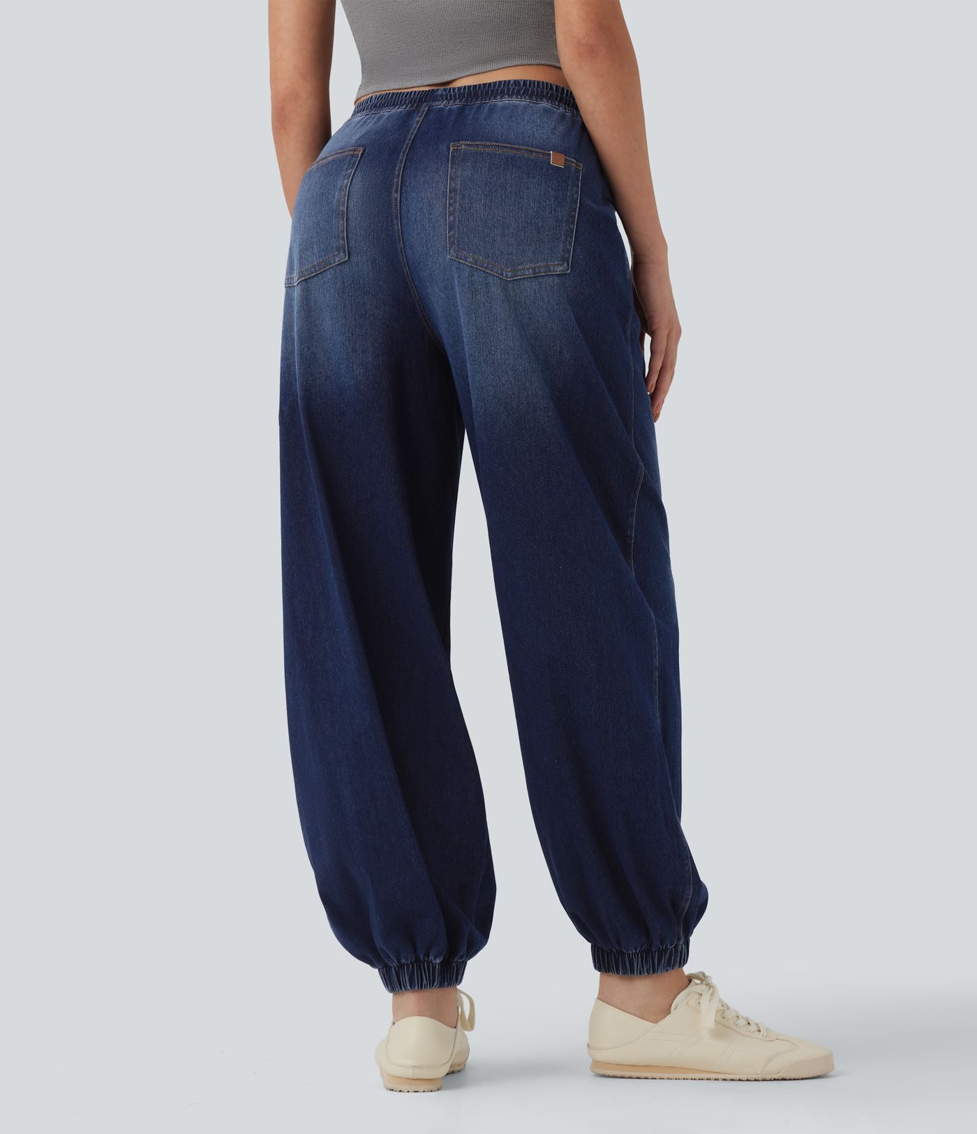 Jean décontracté Halara Flex™ taille mi-haute avec cordon de serrage et pochesns