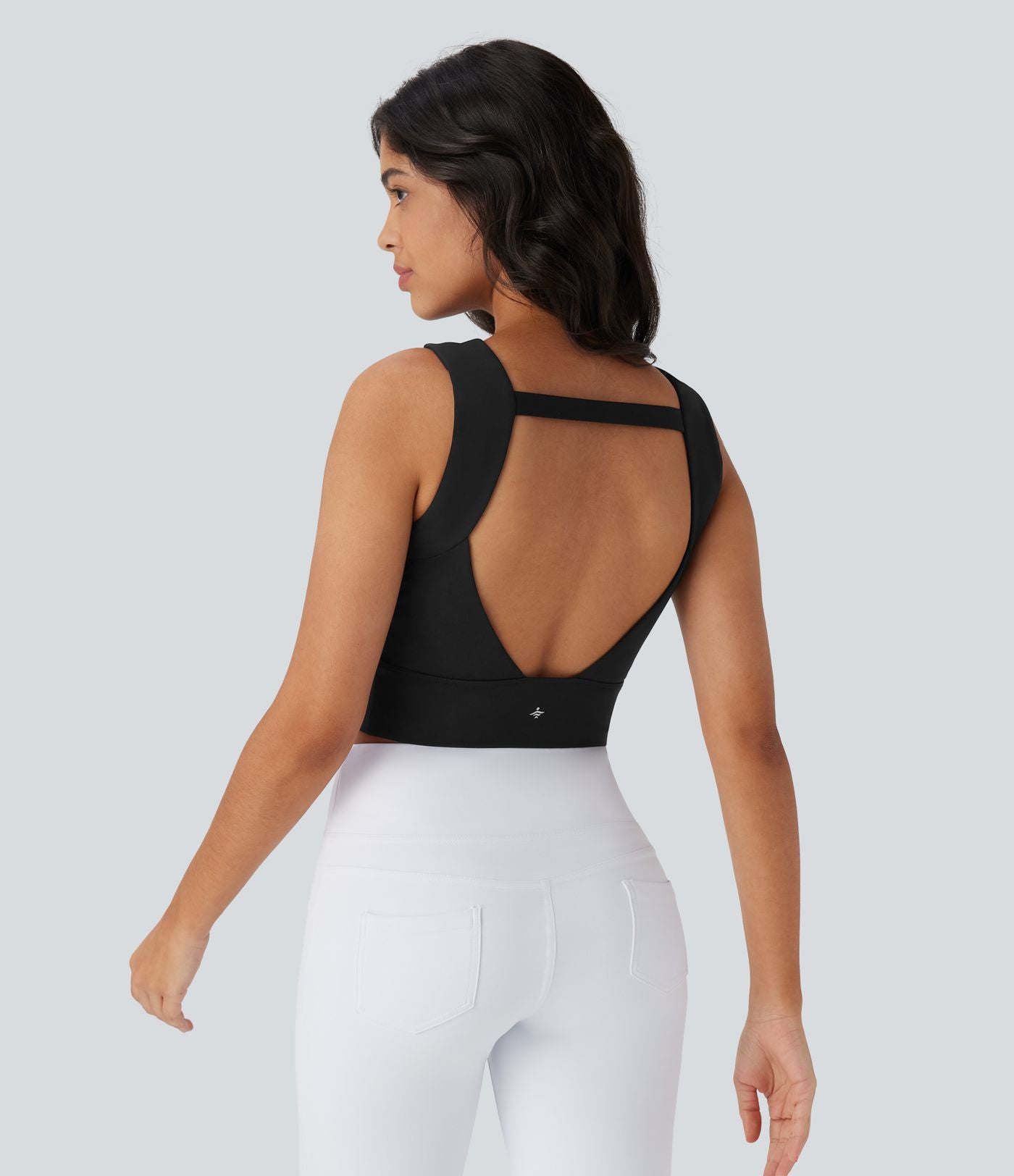 Débardeur décontracté court SoftlyZero™ Airy dos nu à col rond et effet frais InstantCool