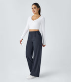 Pantalon tailleur Halara Flex™ DayStretch coupe droite taille haute avec poches