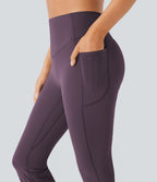 Pantalon de yoga à coupe bootcut gainant galbant taille haute avec effet scrunch et poches Halara UltraSculpt™