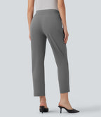 Pantalon de travail Halara Flex™ droit 7/8, taille haute, avec poches