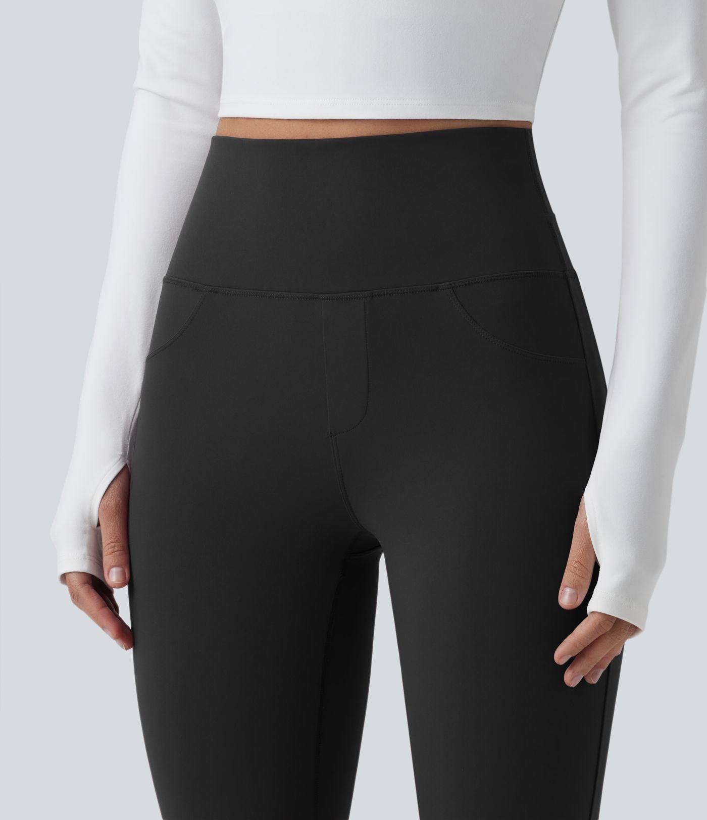 Legging 7/8 d'entraînement taille haute gainant Halara UltraSculpt™ avec poches