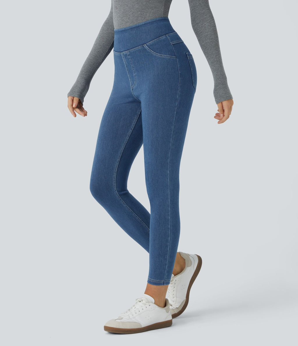 Halara Flex™ Jegging Casual Taille Haute Tricot Extensible Poche Latérale Arrière