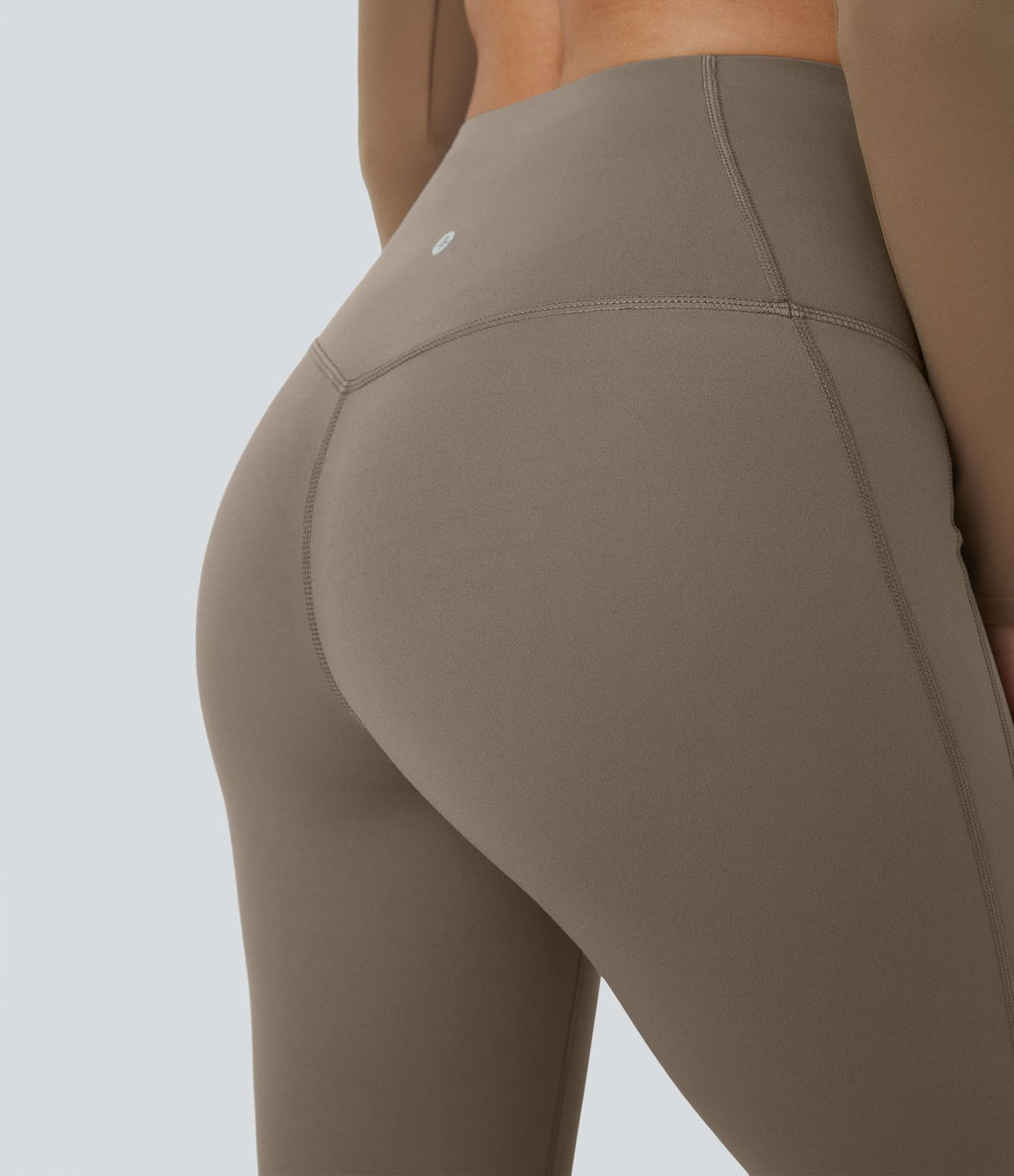 Pantalon 7/8 d'entraînement gainant galbant taille haute avec poches Halara UltraSculpt™