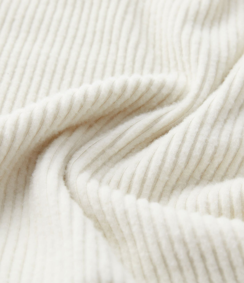 Sweat-shirt décontracté à capuche en maille côtelée avec manches longues et fente
