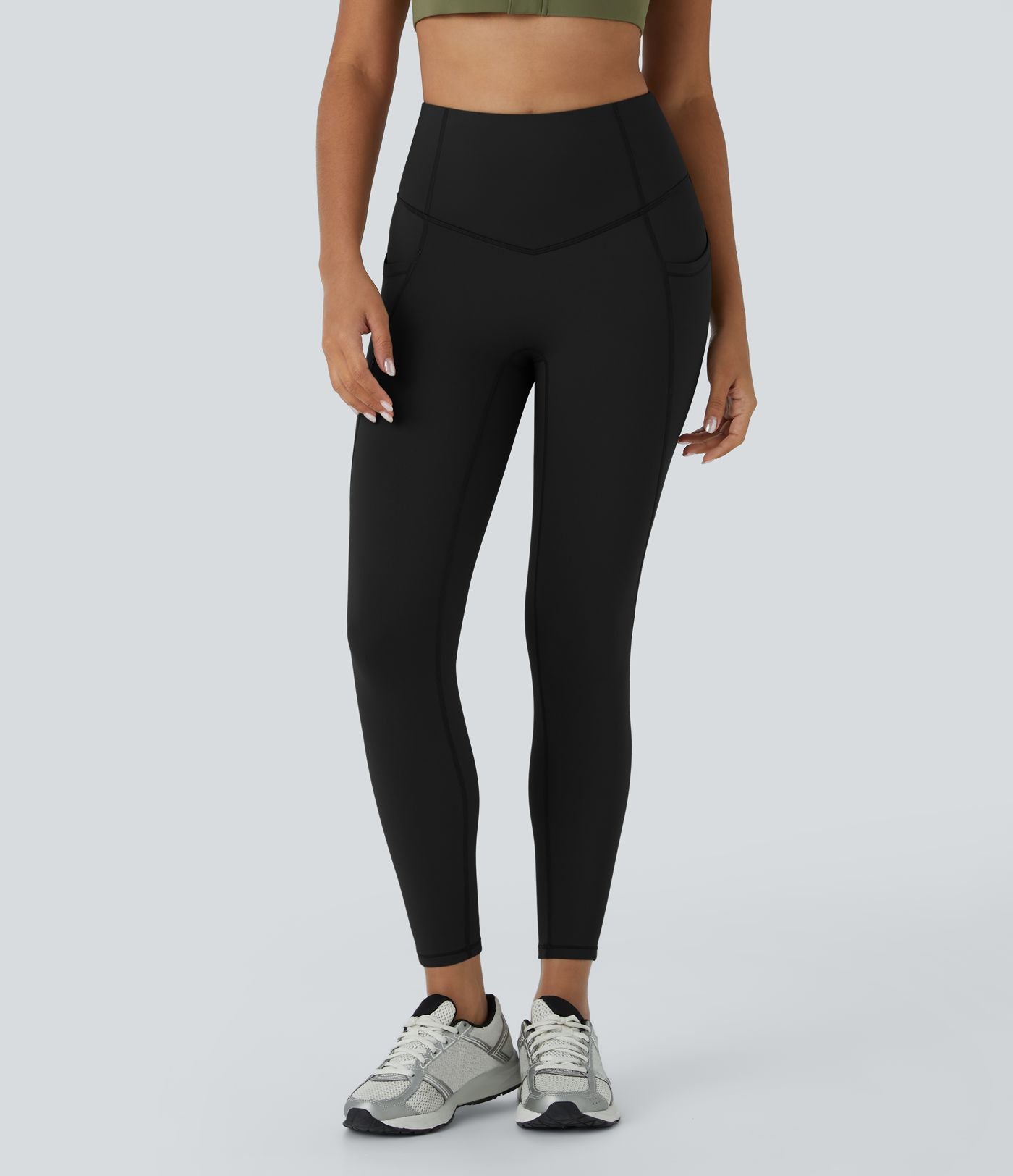 Legging 7/8 de yoga Softlyzero™ thermique taille haute avec poches latérales