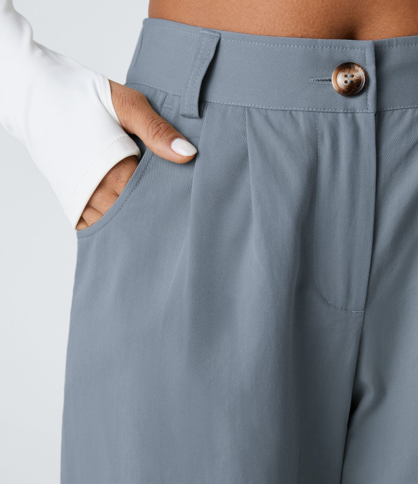 Joggings décontractés à taille mi-haute avec poches