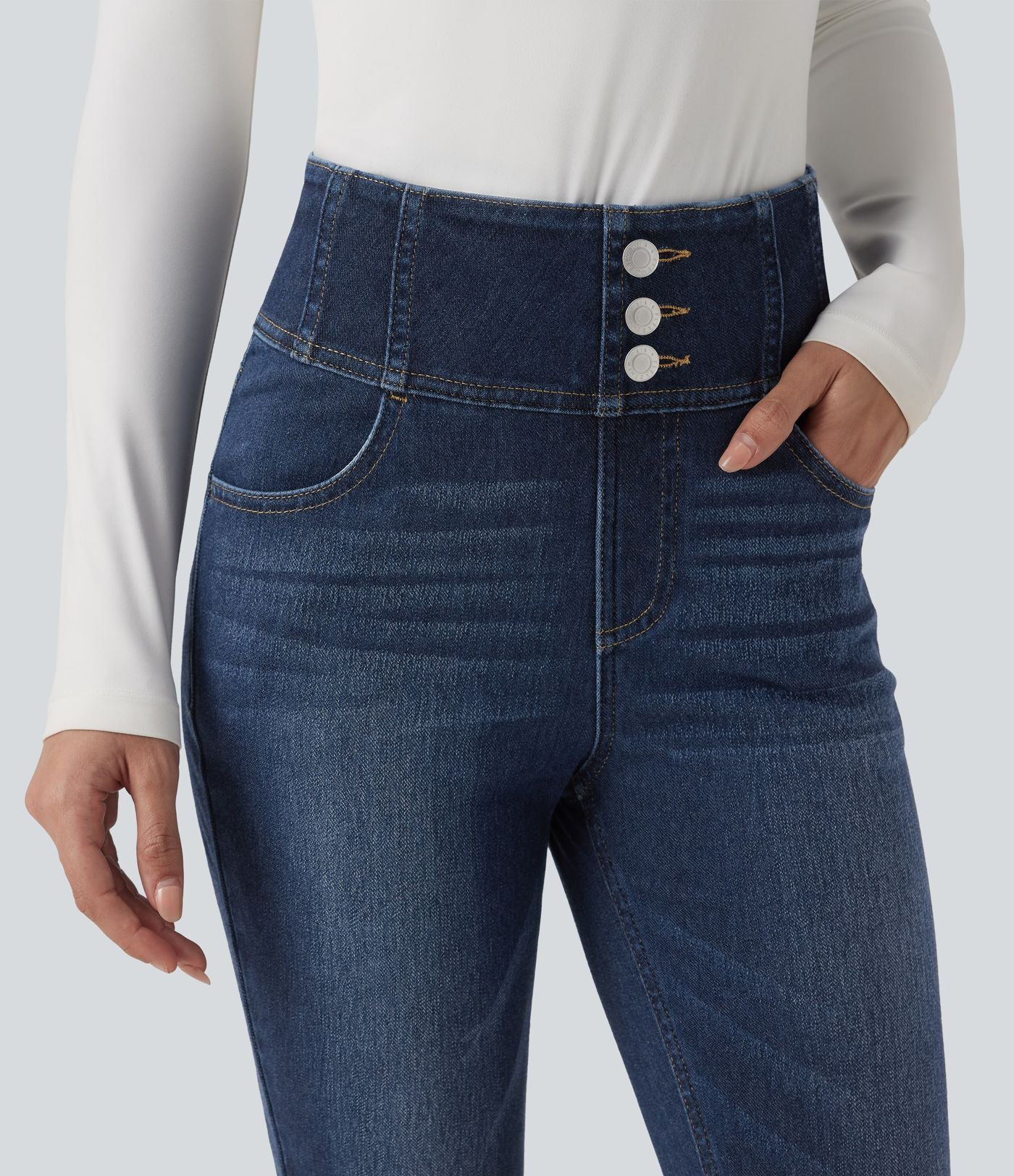 Jean skinny Halara Flex™ taille haute avec poches