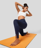 Halara Flex™ Legging Casual en Denim Extensible à Taille Haute avec Poches Latérales et Fentes