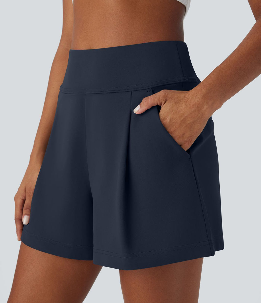 Short de travail large taille haute DayStretch avec poches