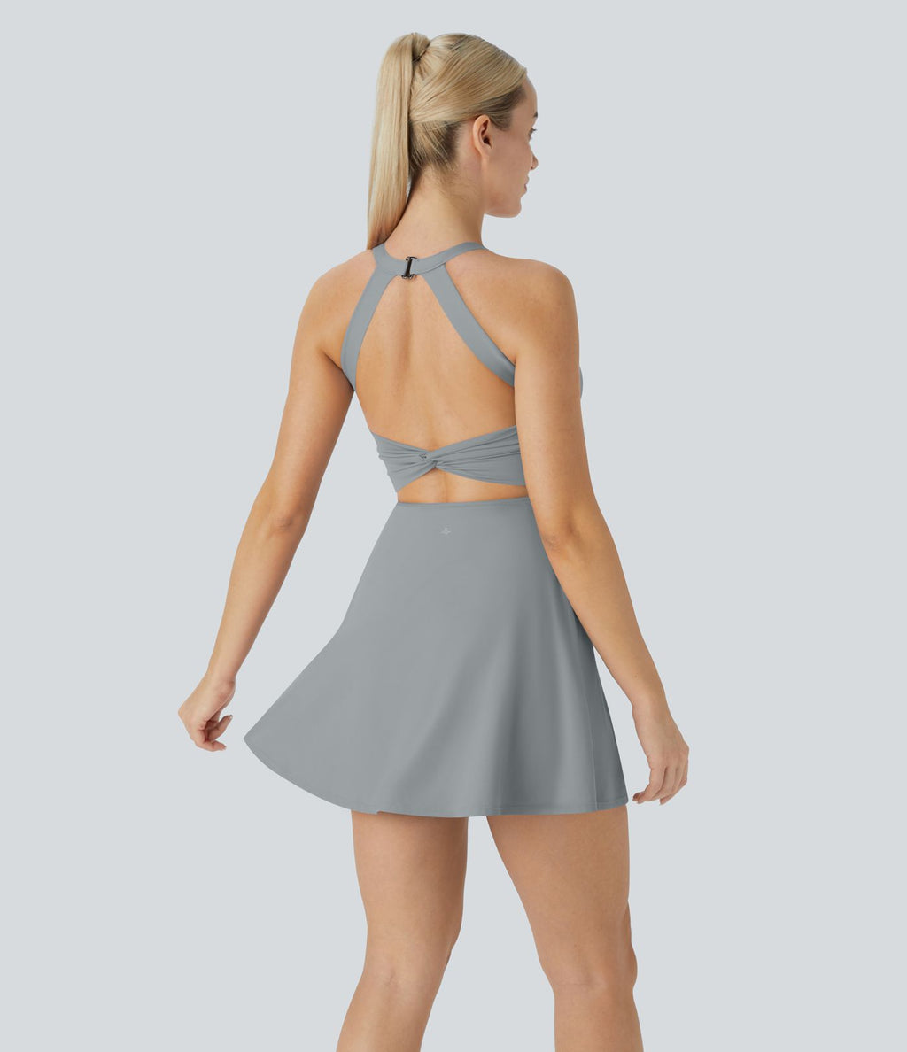 Softlyzero™ Airy Robe Sport Torsadée Dos Nu Édition Easy Peasy