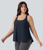 Débardeur running Halara UltraSculpt™ grande taille col rond ourlet arrondi