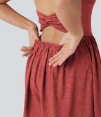 Combi-short 2-en-1 avec coussinets et poches - Édition Easy Peasy