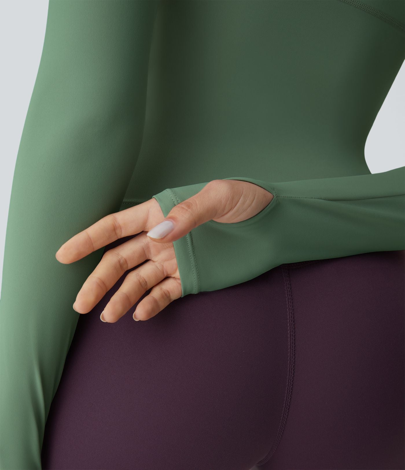 Top Sport Yoga Uni Trous pour les Pouce
