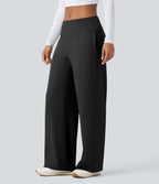 Pantalon large taille moyenne DayStretch avec poches