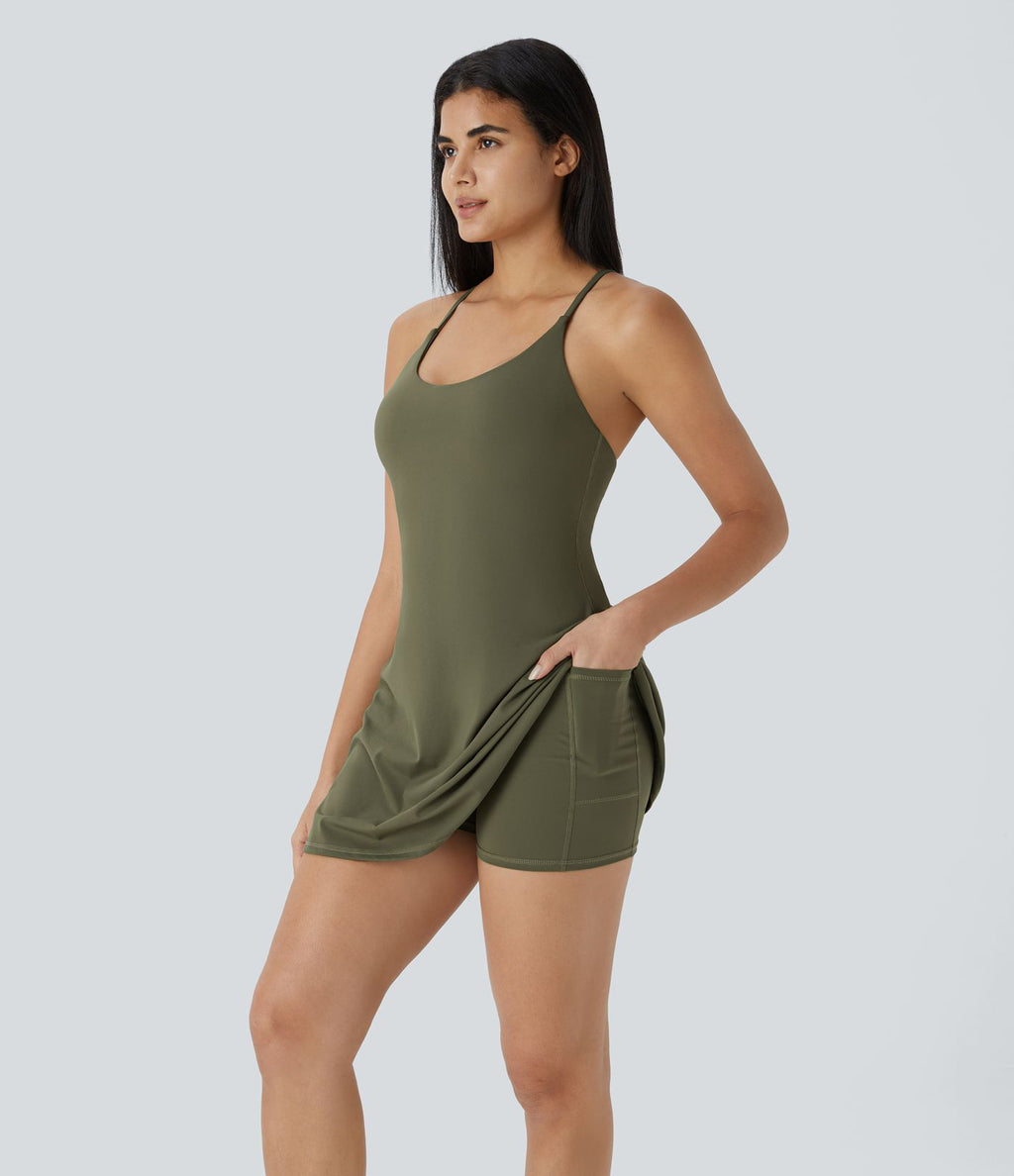 Robe de sport SoftlyZero™ Plush dos nu A-C