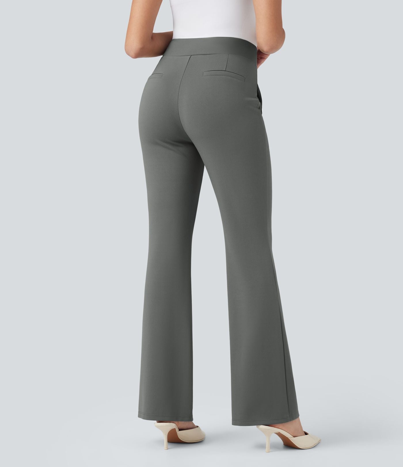 Pantalon tailleur bootcut taille haute Halara Flex™ avec poches