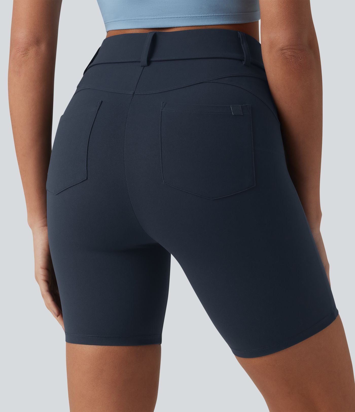 Halara UltraSculpt™ Cycliste casual 17,5 cm taille haute ventre plat, avec poches
