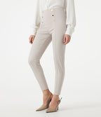 Pantalon Halara Flex™ taille haute esprit bureau à motif chevrons avec poches