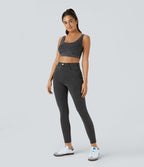 Leggings 7/8 de travail en denim taille haute avec poches Halara Flex™