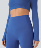 Legging de sport taille haute gainant et thermique Softlyzero™ avec poches