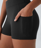 Short de yoga SoftlyZero™ Airy 8,8 cm taille haute poches latérales uni effet frais InstantCool