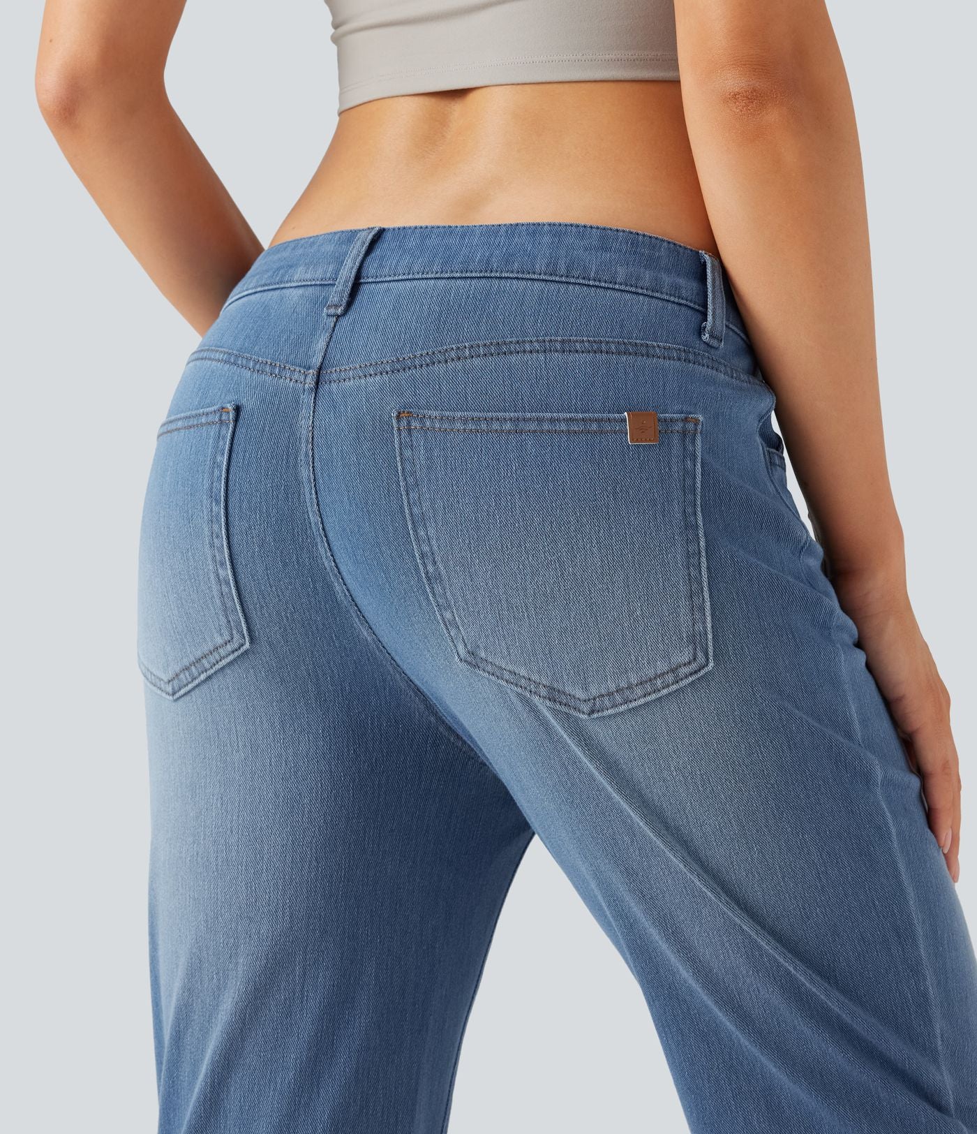 Jean ajusté Halara Flex™ taille basse avec poches