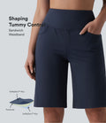 Short de yoga SoftlyZero™ Airy ample gainant taille haute effet frais InstantCool avec poches