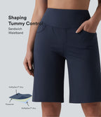Short de yoga SoftlyZero™ Airy ample gainant taille haute effet frais InstantCool avec poches