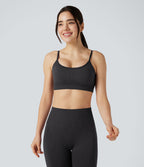Brassière de sport yoga maintien léger col U sans couture OneForm Seamless Flow