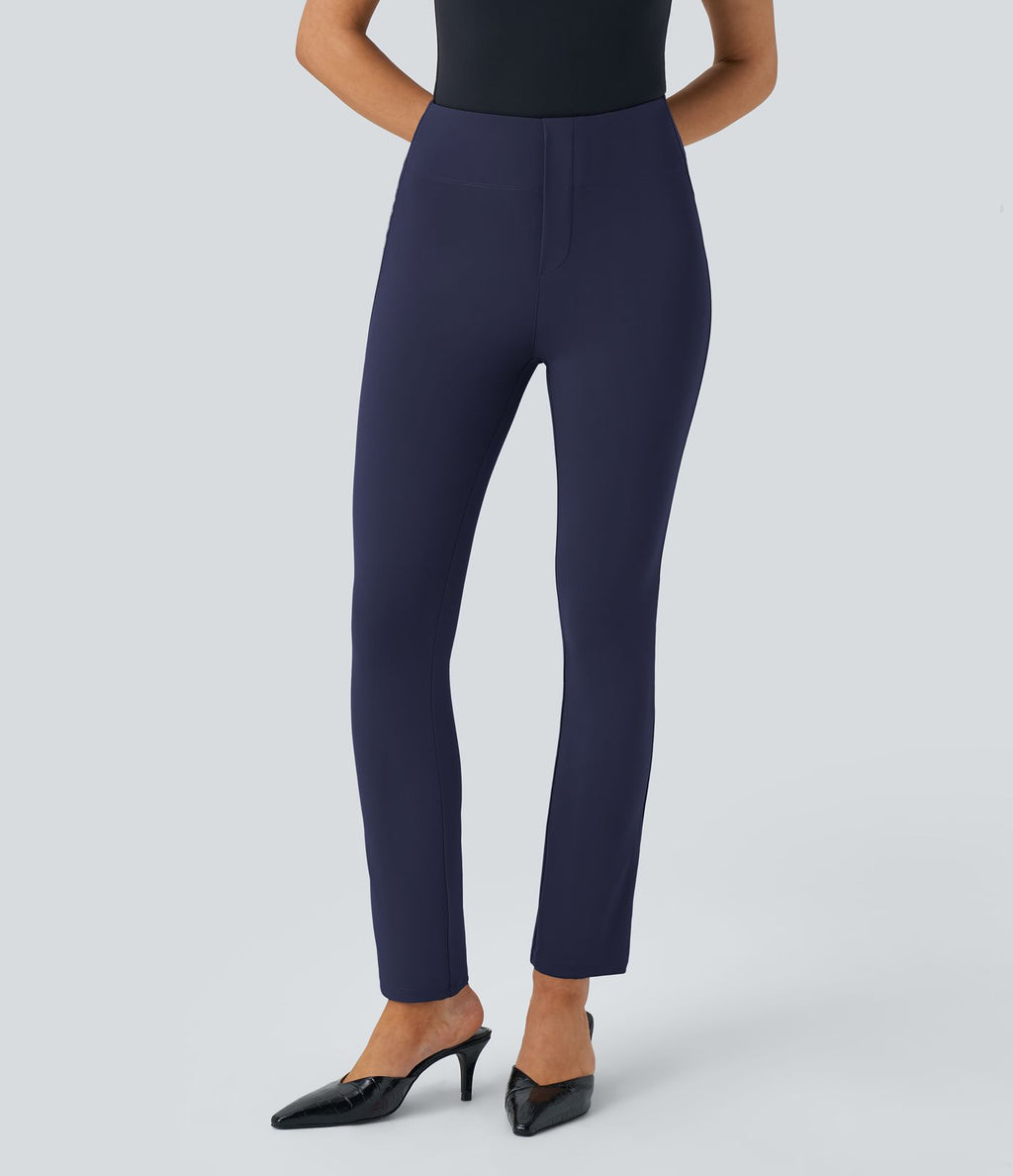 Pantalon tailleur fuselé taille haute Halara Flex™ avec poches