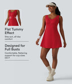 Robe de tennis courte 2-en-1 Halara UltraSculpt™ effet push-up bonnets E-G avec poches – Édition Easy Peasy