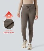 Legging de randonnée polaire 7/8 taille haute avec cordon de serrage et poches