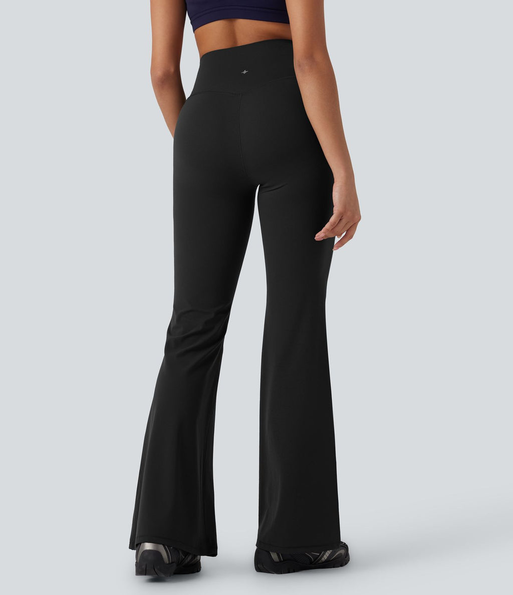 Pantalon de yoga évasé gainant galbant taille haute Halara UltraSculpt™