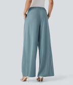 Pantalon tailleur large fluide Breezeful™ taille mi-haute séchage rapide avec poches latérales