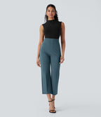 Pantalon de travail court gainant taille haute Halara Flex™ avec poches