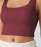 OneForm Débardeur casual sans couture col rond échancré dos en U avec soutien-gorge intégré