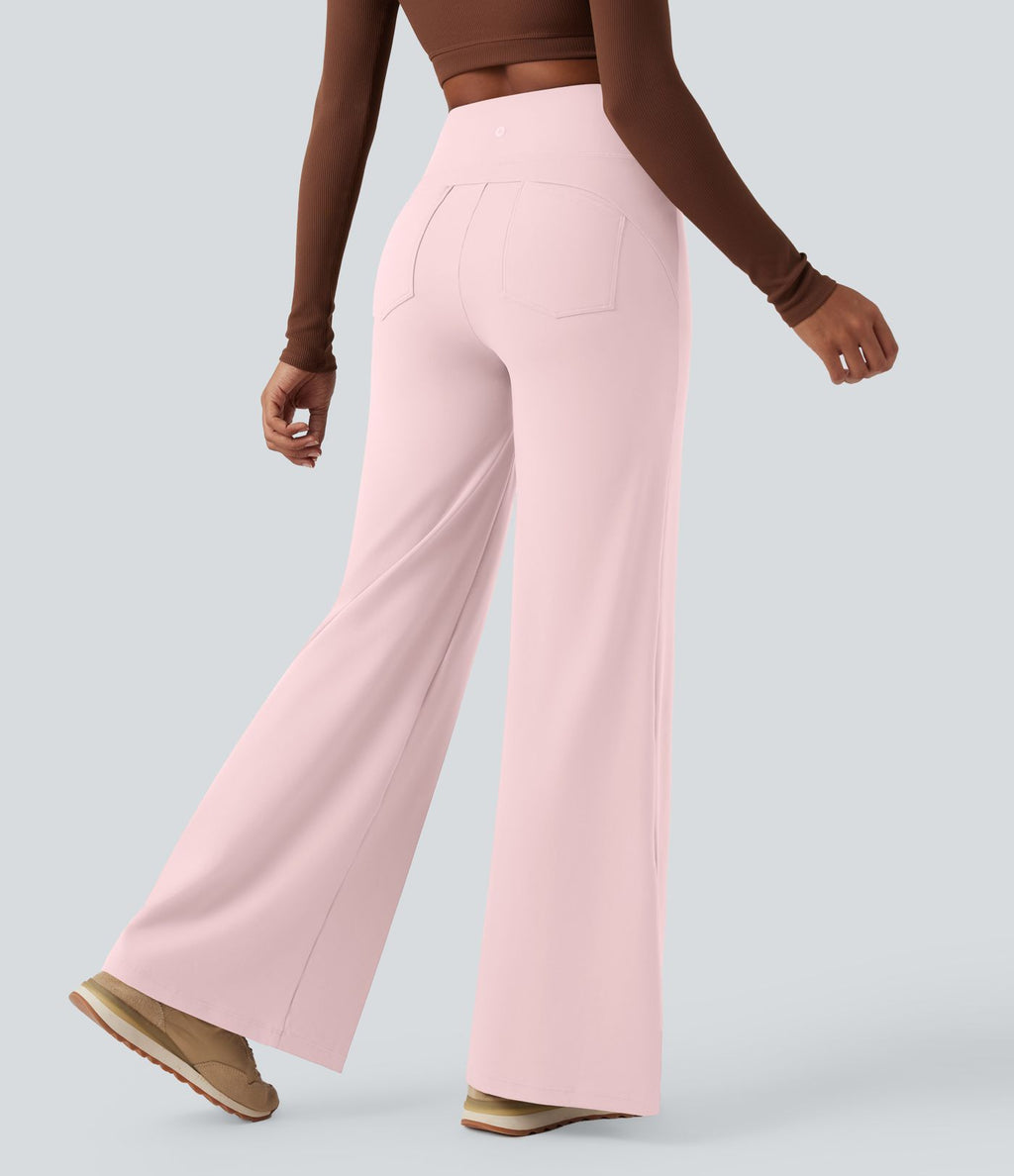 Pantalon yoga large gainant taille haute DayStretch avec poches
