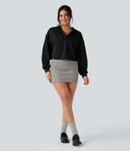 Sweat-shirt à capuche décontracté manches longues