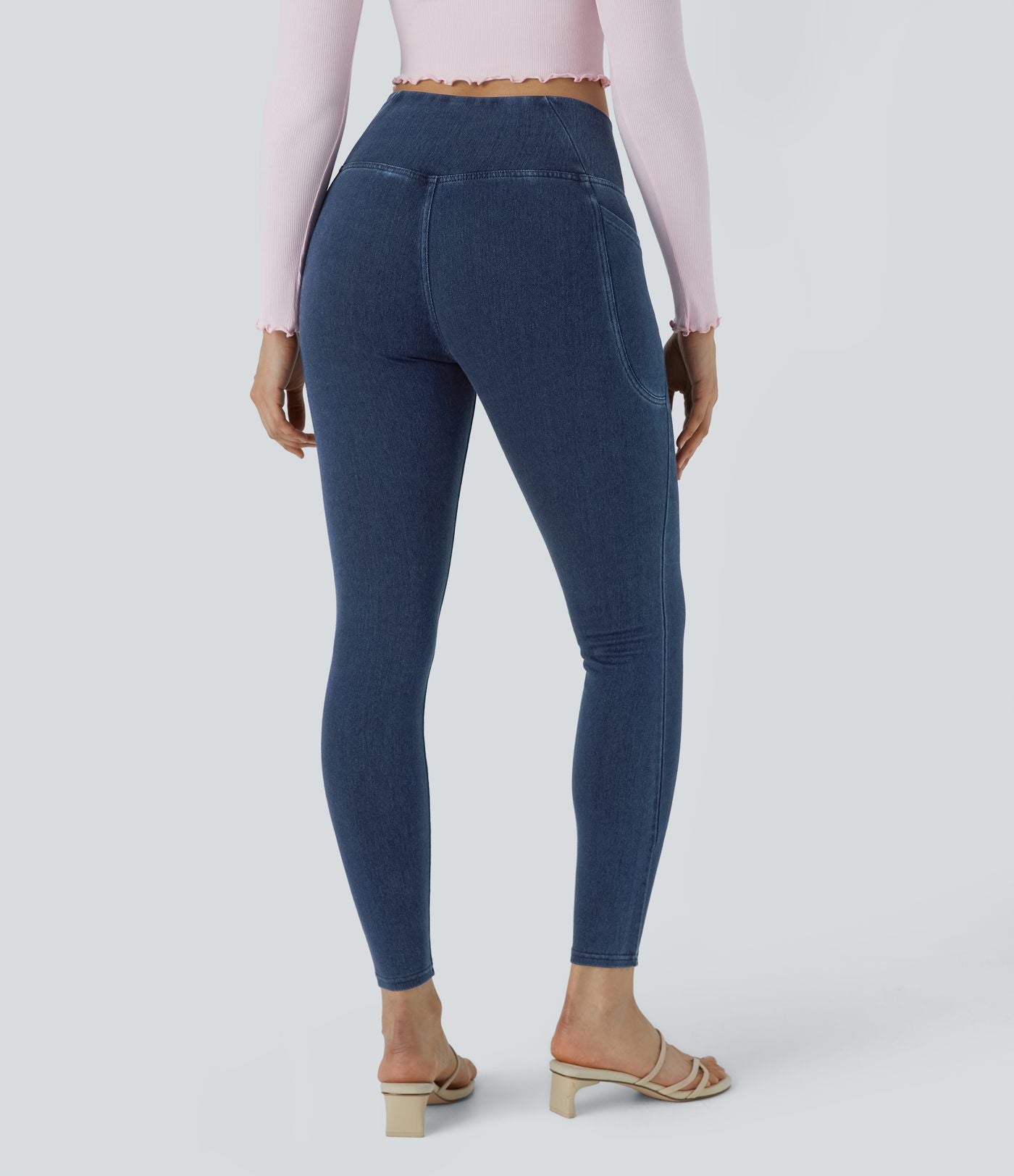 Halara Flex™ Jegging Travail Tricoté Extensible Lavé Poche Latérale Croisée